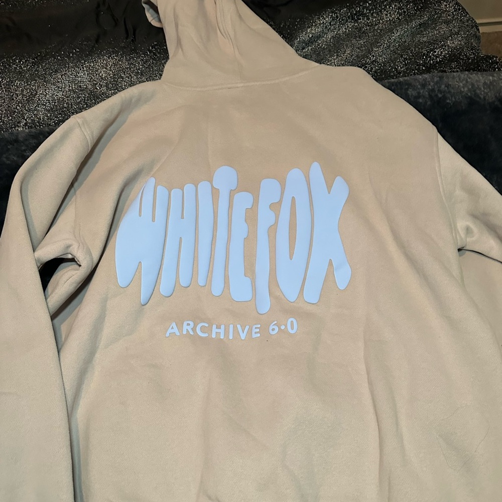 White fox hoodie